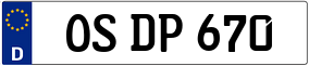 Trailer License Plate